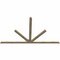 Ekena Millwork Saratoga Rough Sawn Timber Gable Bracket, Douglas Fir, 108"W x 63"H x 2"D x 4"F, 14/12 Pitch GBW108X63X0204SAR00RDF - alternate 2